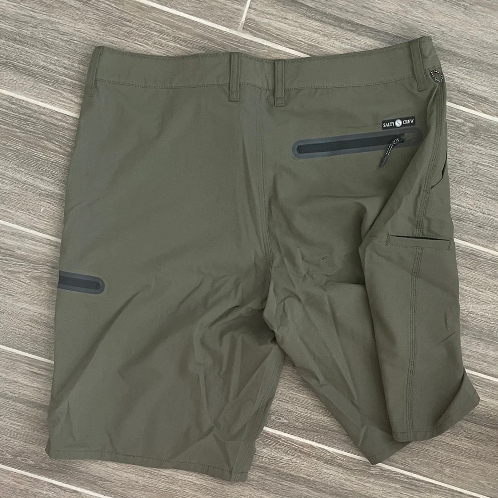 Salty Crew Olive Hybrid Performance Shorts - Picture 3 of 3